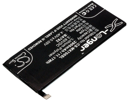 3.85V, 2900mAh, Li-Polymer Battery fits Meizu, M792c, M792q, 11.165Wh