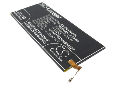 3.8V, 2000mAh, Li-Polymer Battery fits Zte, Nubia Z5 Mini, Nubia Z5s Mini, 7.6Wh