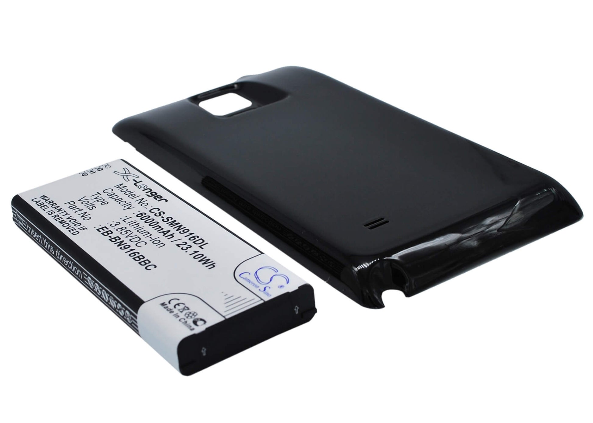 Black, 3.85V, 6000mAh, Li-ion Battery fits Samsung, Galaxy Note 4 ( China Mobile ), Sm-n9100, 23.1Wh