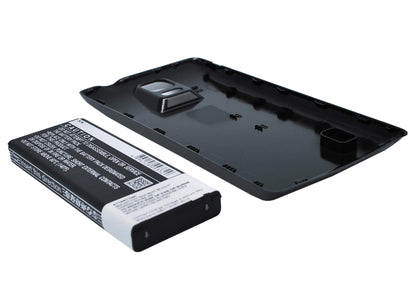 Black, 3.85V, 6000mAh, Li-ion Battery fits Samsung, Galaxy Note 4 ( China Mobile ), Sm-n9100, 23.1Wh