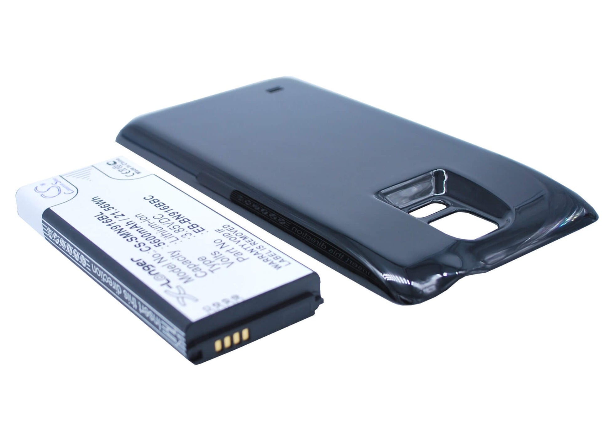 Black, 3.85V, 5600mAh, Li-ion Battery fits Samsung, Galaxy Note 4 ( China Mobile ), Sm-n9100, 21.56Wh