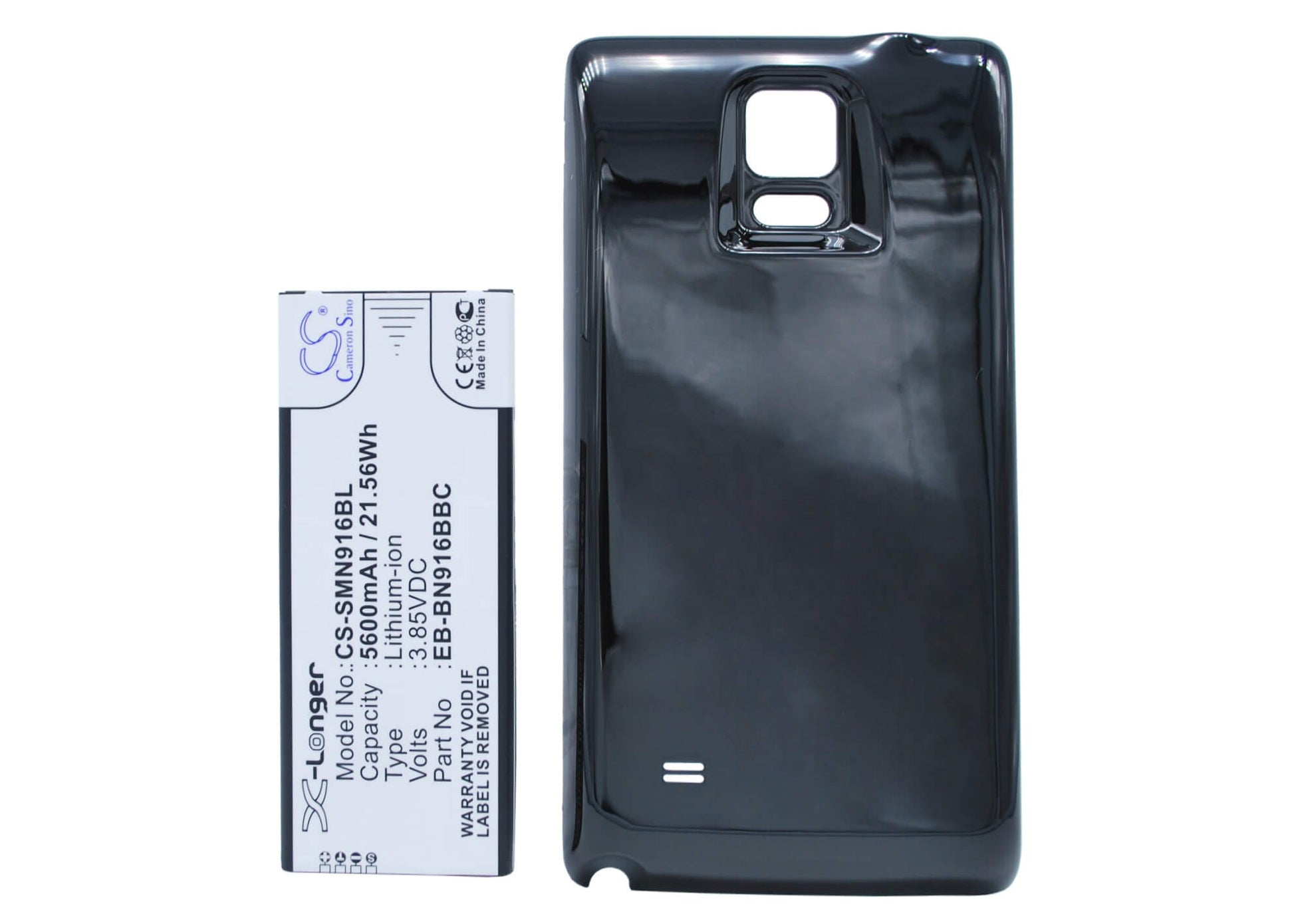 Black, 3.85V, 5600mAh, Li-ion Battery fits Samsung, Galaxy Note 4 ( China Mobile ), Sm-n9100, 21.56Wh