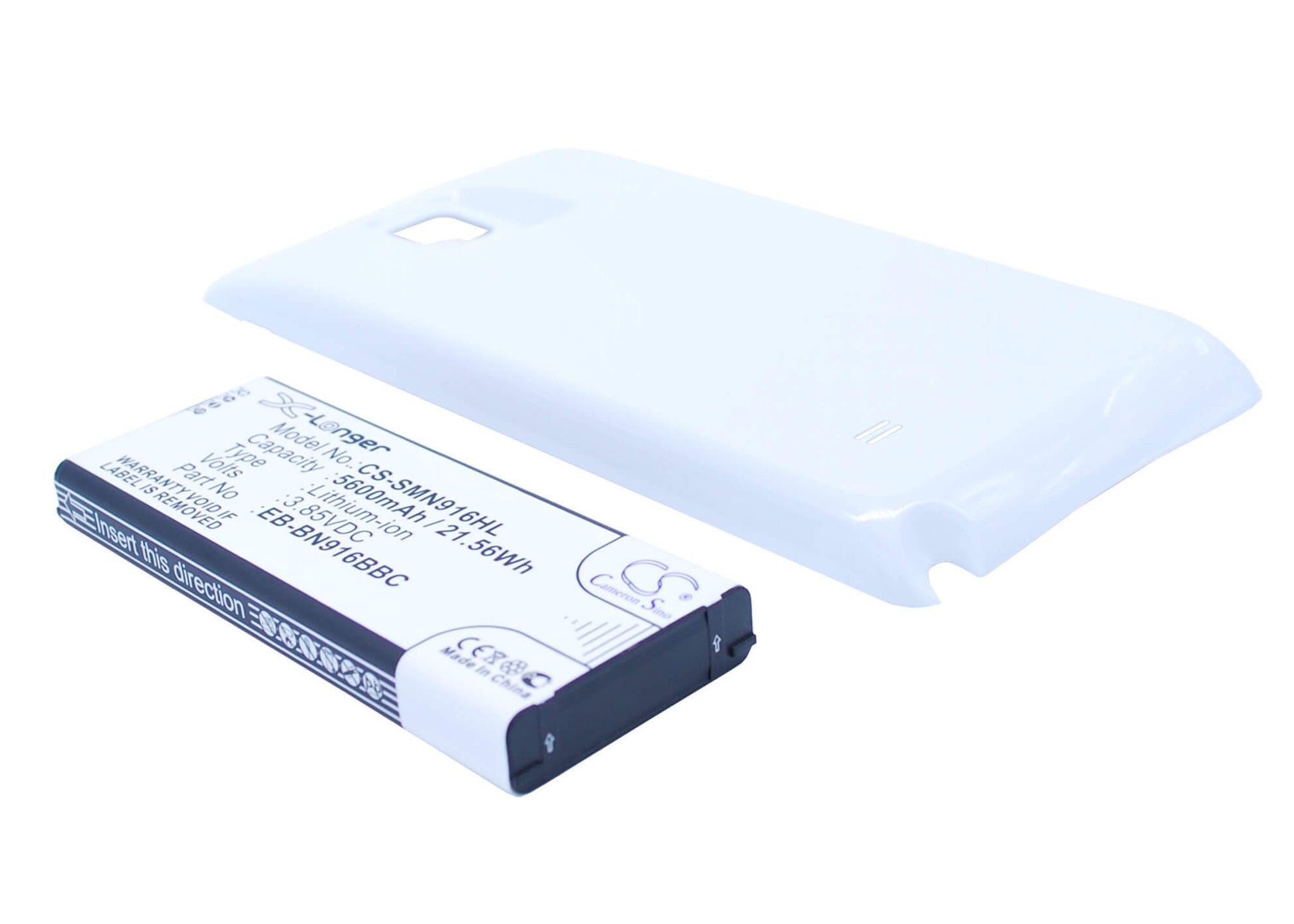 White, 3.85V, 5600mAh, Li-ion Battery fits Samsung, Galaxy Note 4 ( China Mobile ), Sm-n9100, 21.56Wh