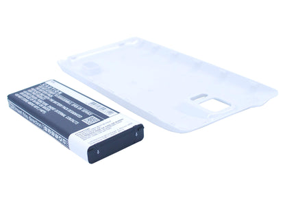 White, 3.85V, 5600mAh, Li-ion Battery fits Samsung, Galaxy Note 4 ( China Mobile ), Sm-n9100, 21.56Wh
