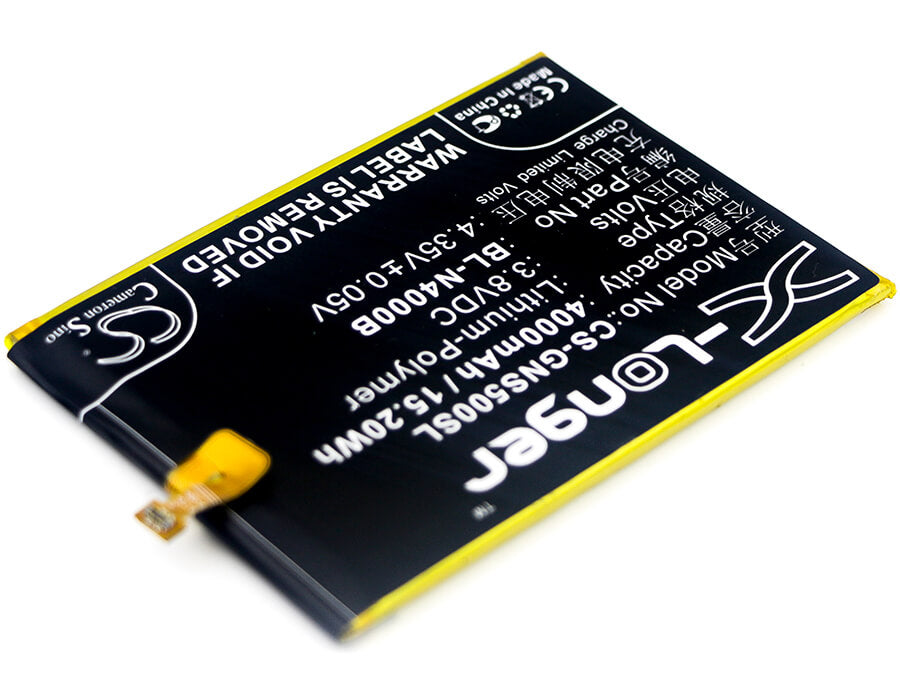 3.8V, 4000mAh, Li-Polymer Battery fits Gionee, Gn5005, Gn5005 Steel 2 Dual Sim, 15.2Wh