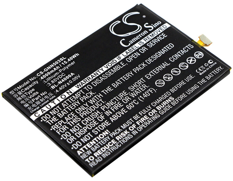 3.85V, 4000mAh, Li-Polymer Battery fits Gionee, Gn5003, Gn5003s, 15.4Wh