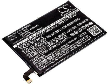 3.8V, 6000mAh, Li-Polymer Battery fits Doogee, Homtom Ht6, T6, 22.8Wh