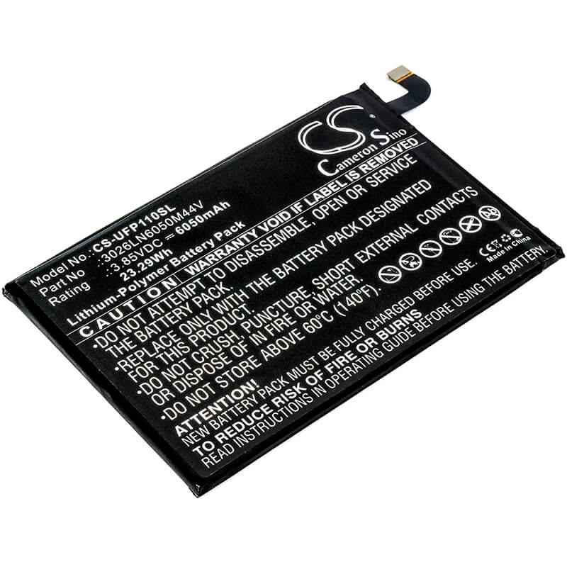 3.85V, 6050mAh, Li-Polymer Battery fits Ulefone, Power, 23.2925Wh