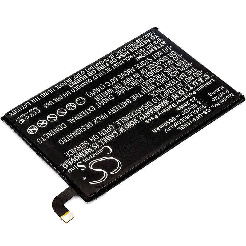 3.85V, 6050mAh, Li-Polymer Battery fits Ulefone, Power, 23.2925Wh