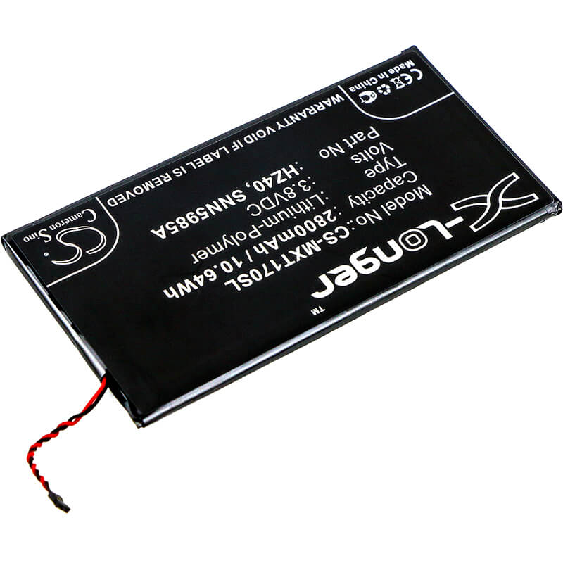 3.8V, 2800mAh, Li-Polymer Battery fits Motorola, Moto Z2 Play, Moto Z2 Play Dual Sim, 10.64Wh