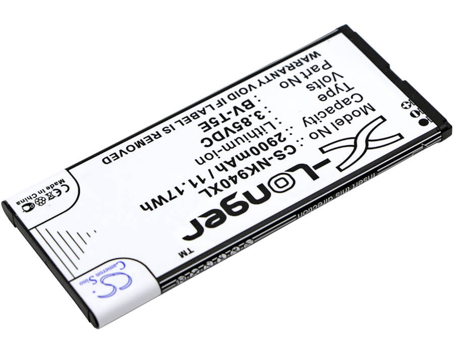 3.85V, 2900mAh, Li-ion Battery fits Microsoft, Lumia 940, Lumia 940 Xl, 11.165Wh