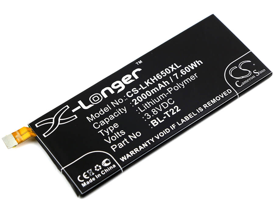 3.8V, 2000mAh, Li-Polymer Battery fits Lg, Class, Class 4g, 7.6Wh