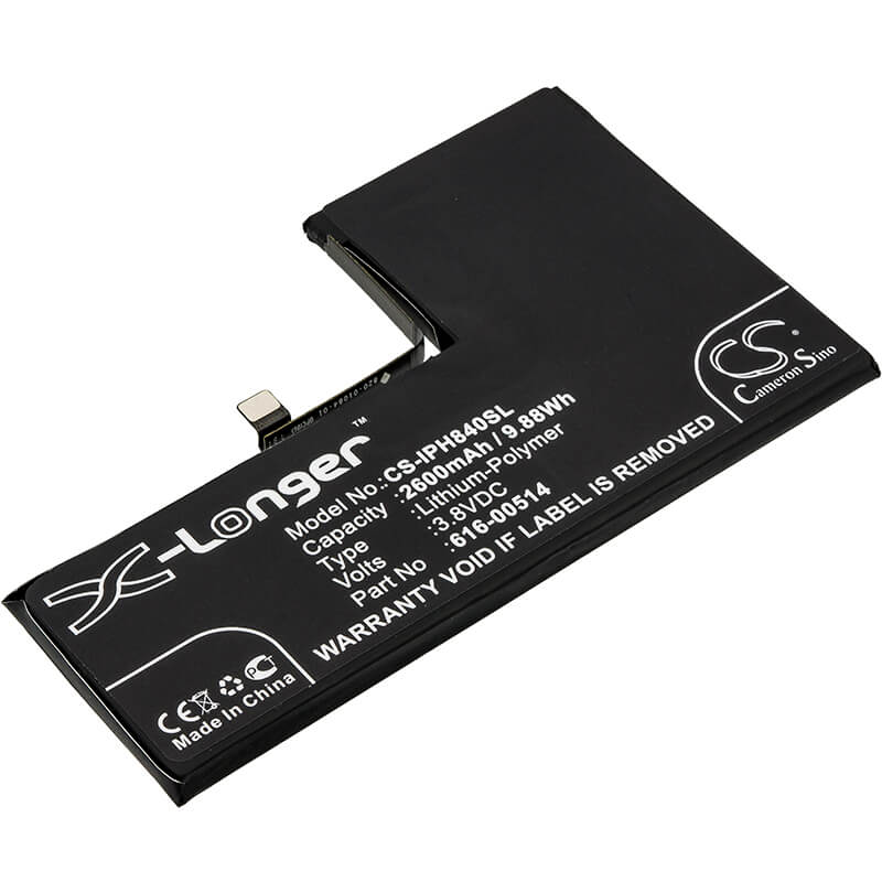 3.8V, 2600mAh, Li-Polymer Battery fits Apple, A1920, A2097, 9.88Wh