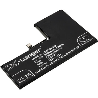 3.8V, 2600mAh, Li-Polymer Battery fits Apple, A1920, A2097, 9.88Wh