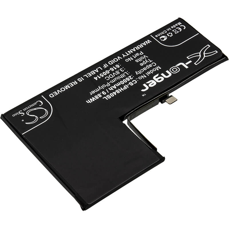 3.8V, 2600mAh, Li-Polymer Battery fits Apple, A1920, A2097, 9.88Wh