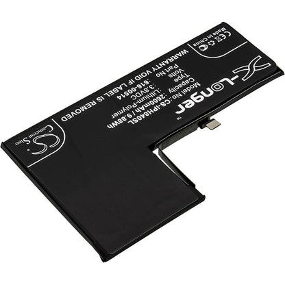 3.8V, 2600mAh, Li-Polymer Battery fits Apple, A1920, A2097, 9.88Wh
