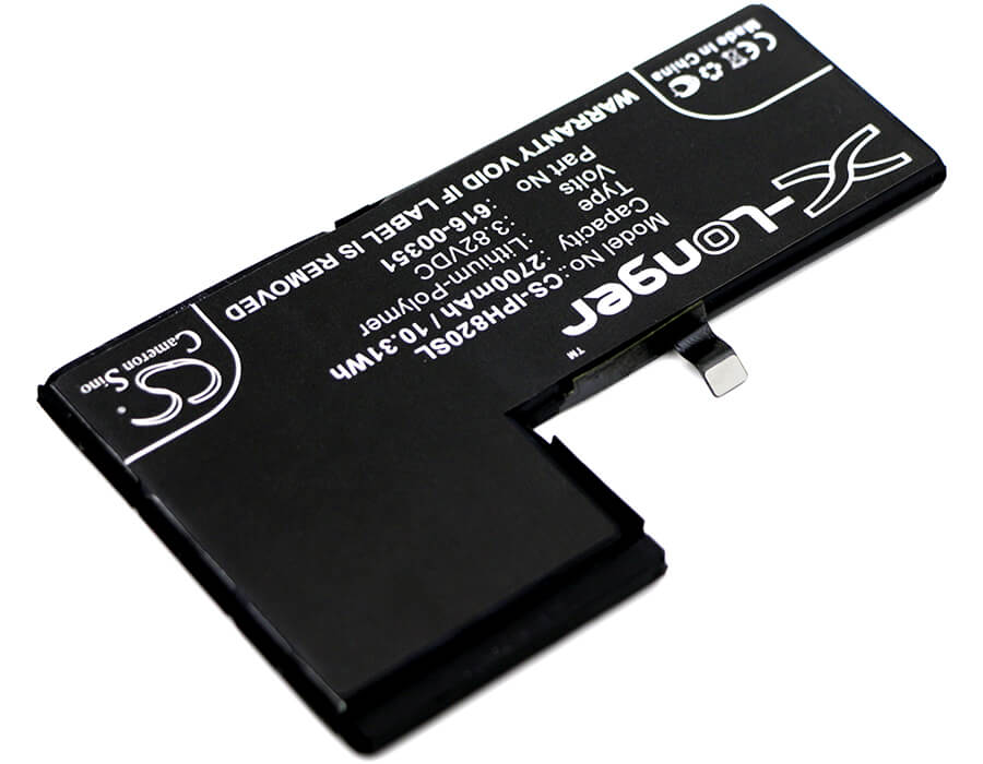 3.82V, 2700mAh, Li-Polymer Battery fits Apple, Iphone X, Mqa52ll/a, 10.314Wh