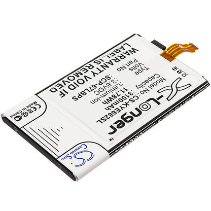 3.8V, 3100mAh, Li-ion Battery fits Kyocera, Duraforce Pro, E6810, 11.78Wh