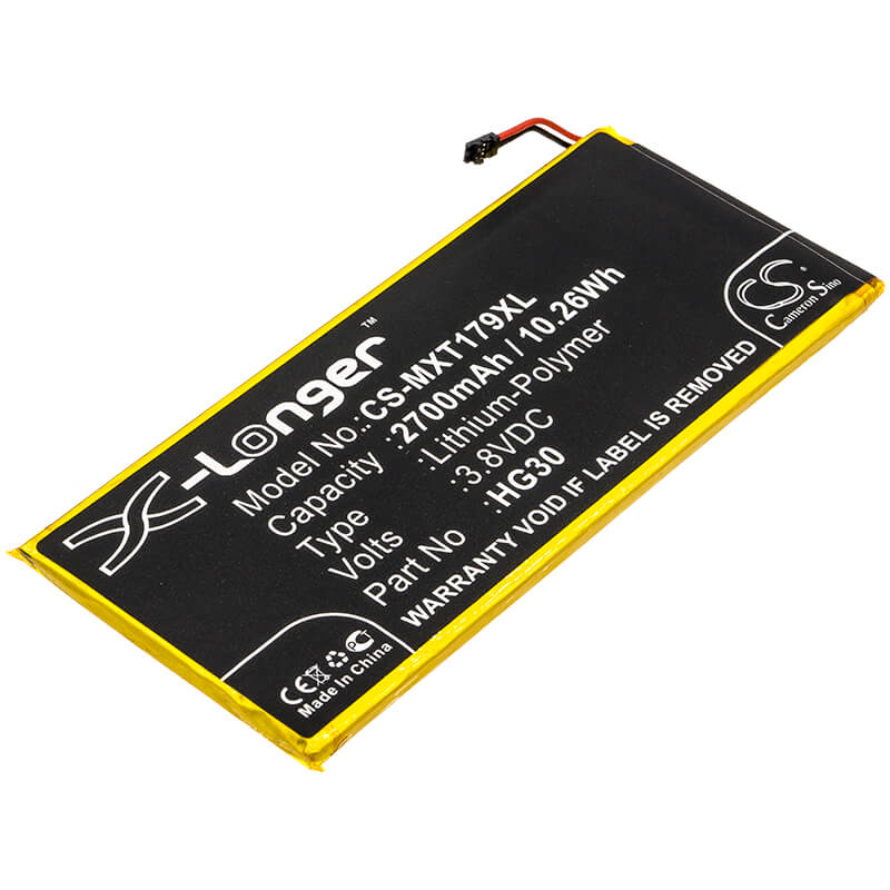 3.8V, 2700mAh, Li-Polymer Battery fits Motorola, Moto G5s, Moto G6, 10.26Wh