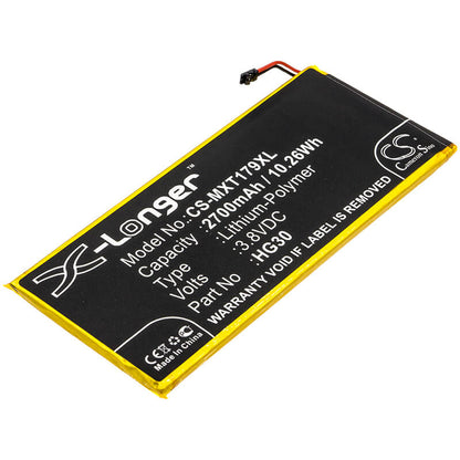 3.8V, 2700mAh, Li-Polymer Battery fits Motorola, Moto G5s, Moto G6, 10.26Wh