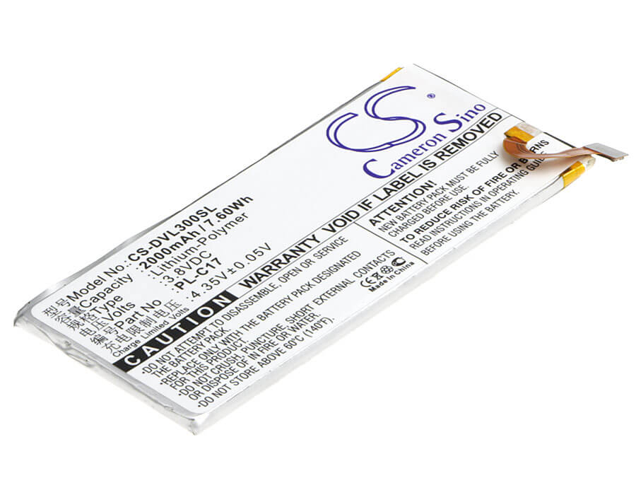 3.8V, 2000mAh, Li-Polymer Battery fits Doov, L3, L3c, 7.6Wh