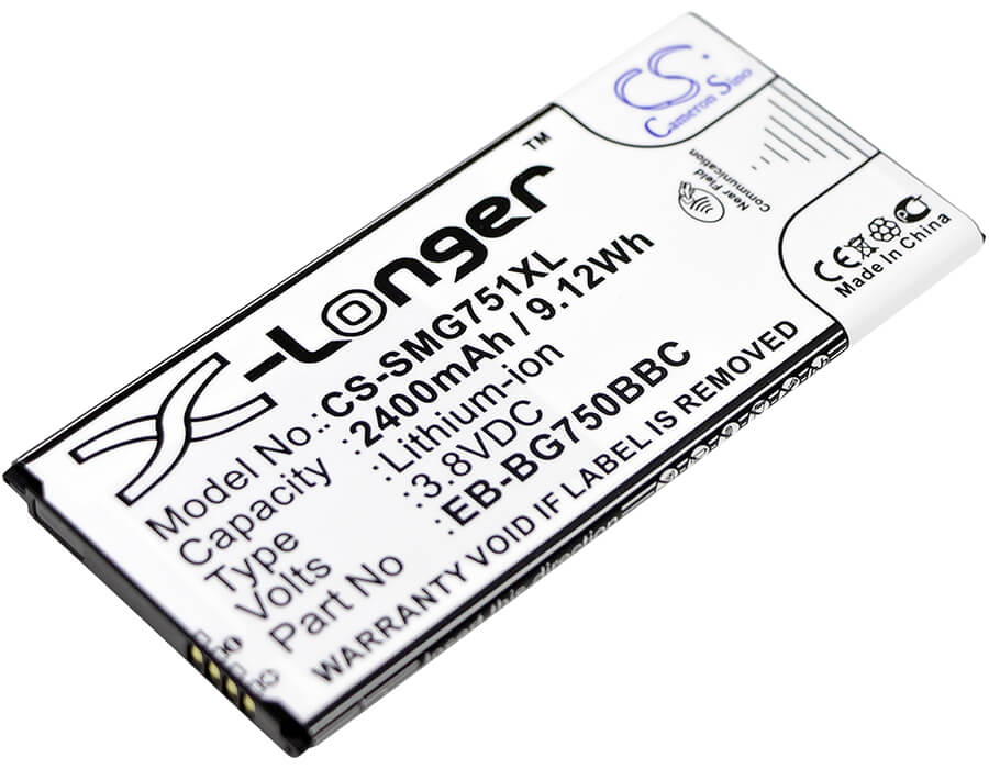 3.8V, 2400mAh, Li-ion Battery fits Samsung, Galaxy Mega 2, Galaxy Mega 2 Duos, 9.12Wh