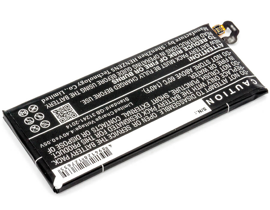 3.85V, 3600mAh, Li-Polymer Battery fits Samsung, Galaxy A7 2017, Galaxy A7 2017 Duos Td-lte, 13.86Wh