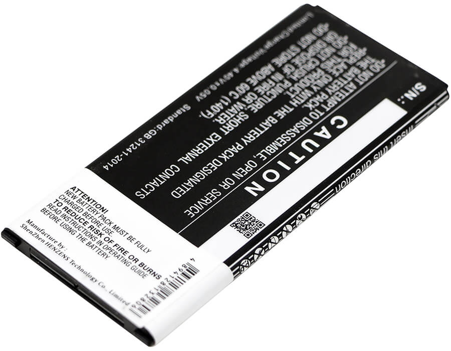3.85V, 1900mAh, Li-ion Battery fits Samsung, Galaxy Alpha, Galaxy Alpha Lte-a, 7.315Wh