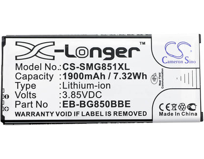 3.85V, 1900mAh, Li-ion Battery fits Samsung, Galaxy Alpha, Galaxy Alpha Lte-a, 7.315Wh