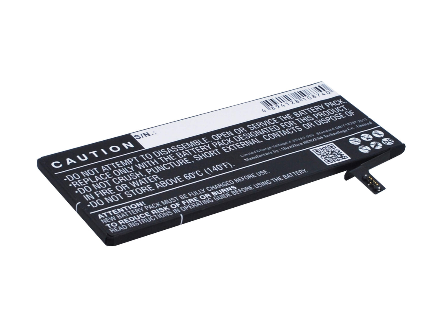 3.8V, 1715mAh, Li-Polymer Battery fits Apple, A1633, A1688, 6.517Wh