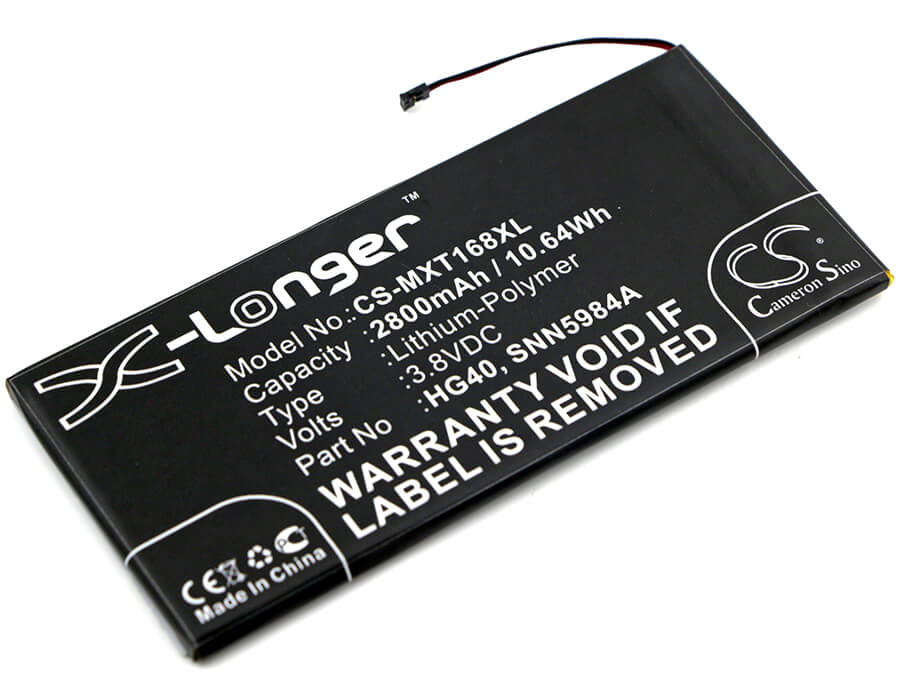 3.8V, 2800mAh, Li-Polymer Battery fits Motorola, Moto G5 Plus, Moto G5 Plus Dual Sim, 10.64Wh