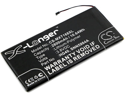 3.8V, 2800mAh, Li-Polymer Battery fits Motorola, Moto G5 Plus, Moto G5 Plus Dual Sim, 10.64Wh