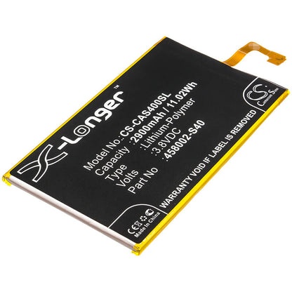 3.8V, 2900mAh, Li-Polymer Battery fits Cat, S40, 11.02Wh