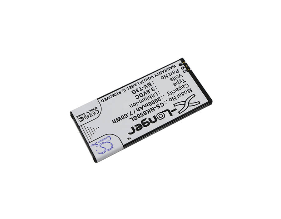 3.8V, 2000mAh, Li-ion Battery fits Microsoft, Lumia 650, Rm-1154, 7.6Wh