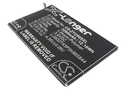 3.8V, 3200mAh, Li-Polymer Battery fits Boostmobile, Max, N9520, 12.16Wh