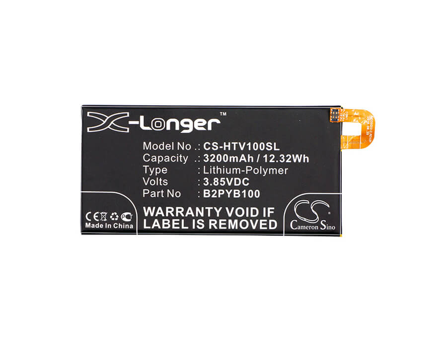 3.85V, 3200mAh, Li-Polymer Battery fits Htc, 10 Evo, 10 Evo Td-lte, 12.32Wh