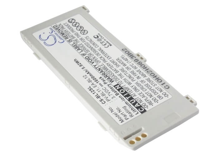 3.7V, 1600mAh, Li-ion Battery fits Sharp, Ws003sh, Ws004sh, 5.92Wh