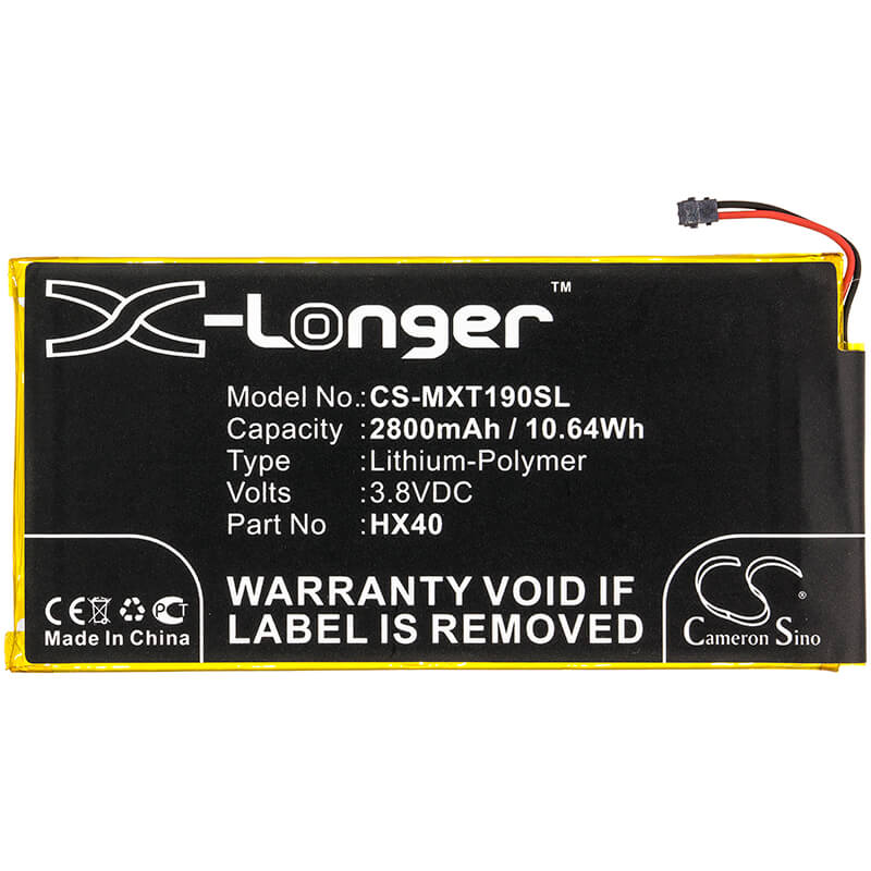 3.8V, 2800mAh, Li-Polymer Battery fits Motorola, Moto X4, Moto X4 Dual Sim, 10.64Wh