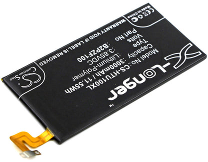 3.85V, 3000mAh, Li-Polymer Battery fits Htc, 2pzf100, Ocean Note, 11.55Wh