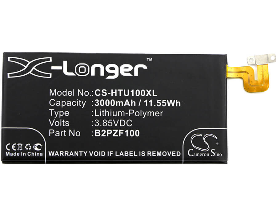 3.85V, 3000mAh, Li-Polymer Battery fits Htc, 2pzf100, Ocean Note, 11.55Wh