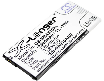 3.85V, 2900mAh, Li-ion Battery fits Samsung, Galaxy A5 2016 Duos, Sm-a5100, 11.165Wh