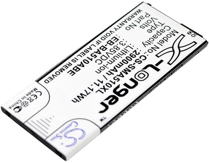 3.85V, 2900mAh, Li-ion Battery fits Samsung, Galaxy A5 2016 Duos, Sm-a5100, 11.165Wh