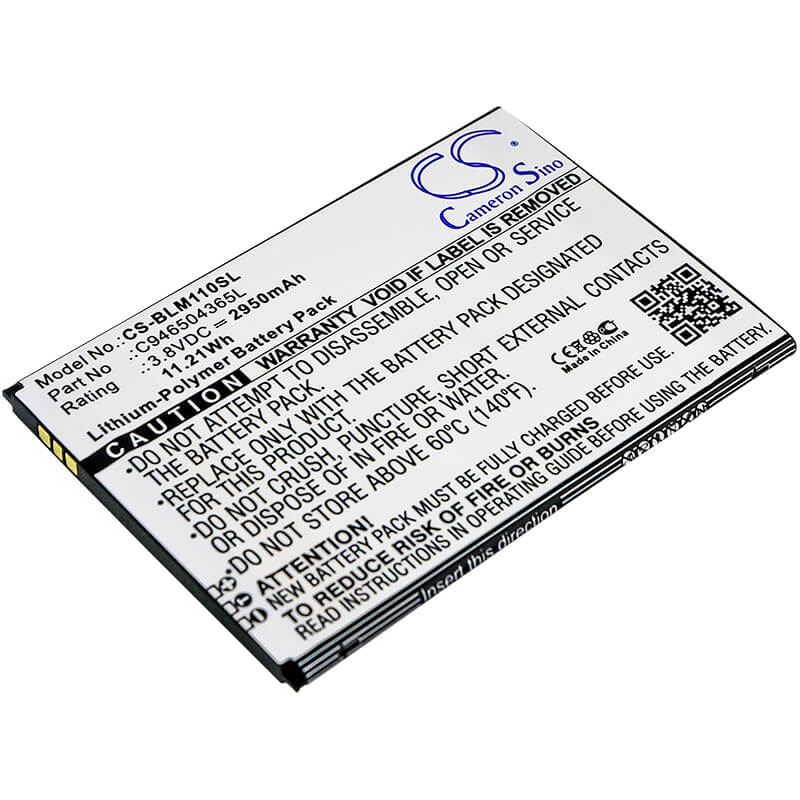 3.8V, 2950mAh, Li-Polymer Battery fits Blu, L0110ee, L0110uu, 11.21Wh