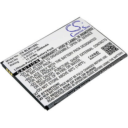 3.8V, 2950mAh, Li-Polymer Battery fits Blu, L0110ee, L0110uu, 11.21Wh