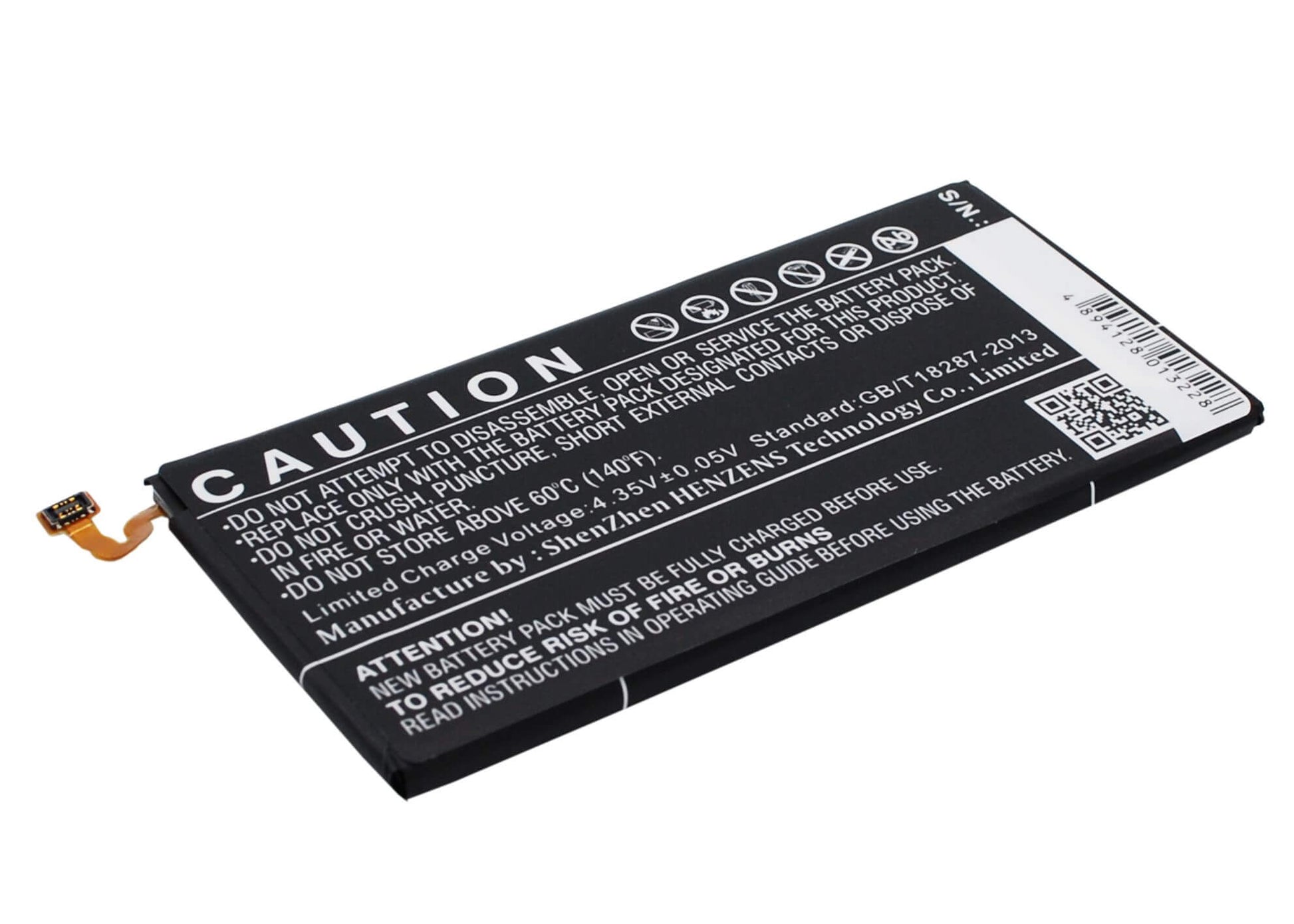 3.8V, 2600mAh, Li-Polymer Battery fits Samsung, Galaxy A7, Galaxy A7 Duos, 9.88Wh