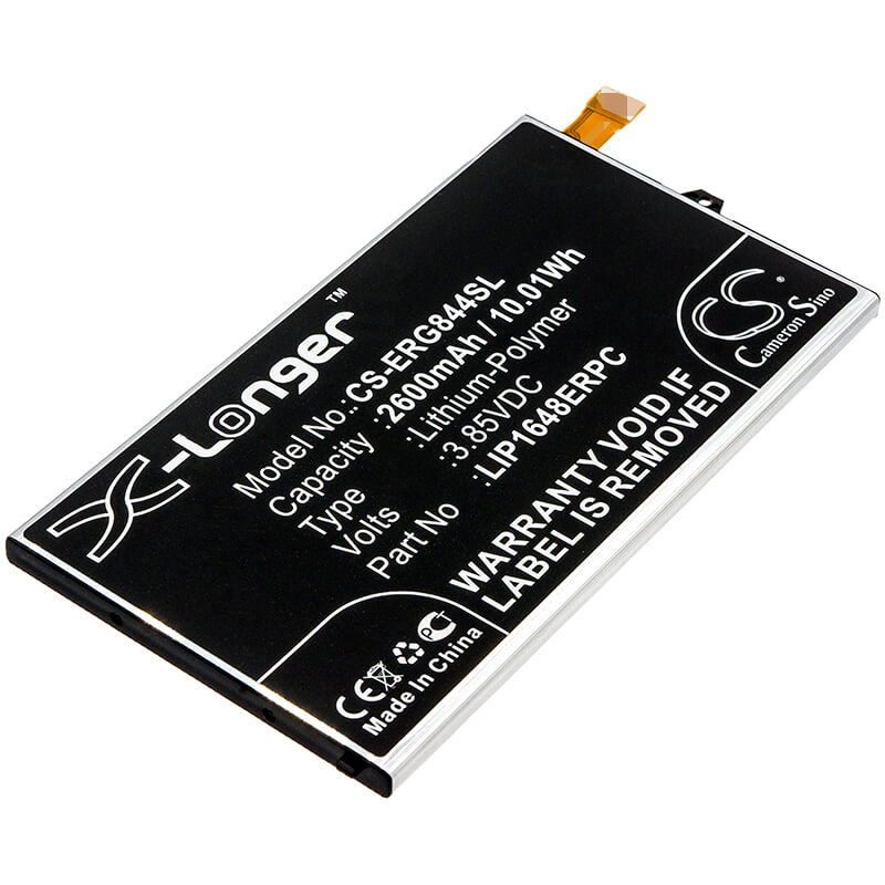 3.85V, 2600mAh, Li-Polymer Battery fits Sony, G8441, Lilac, 10.01Wh