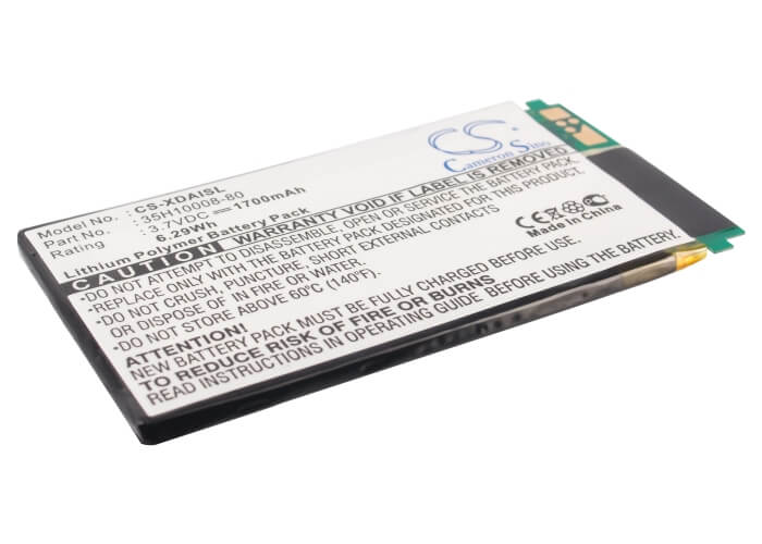 3.7V, 1700mAh, Li-Polymer Battery fits Audiovox, Ppc5050, 6.29Wh