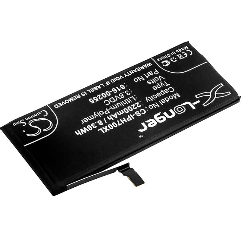 3.8V, 2200mAh, Li-Polymer Battery fits Apple, A1660, A1778, 8.36Wh