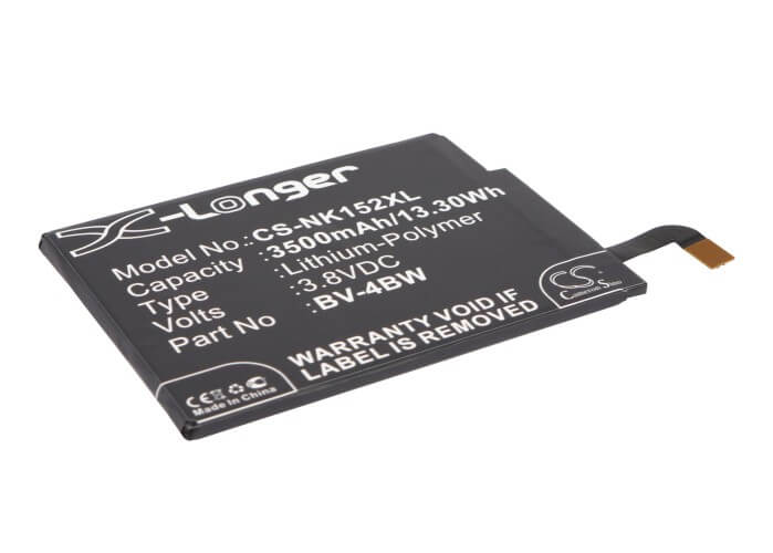 3.8V, 3500mAh, Li-Polymer Battery fits Nokia, Batman, Beastie, 13.3Wh