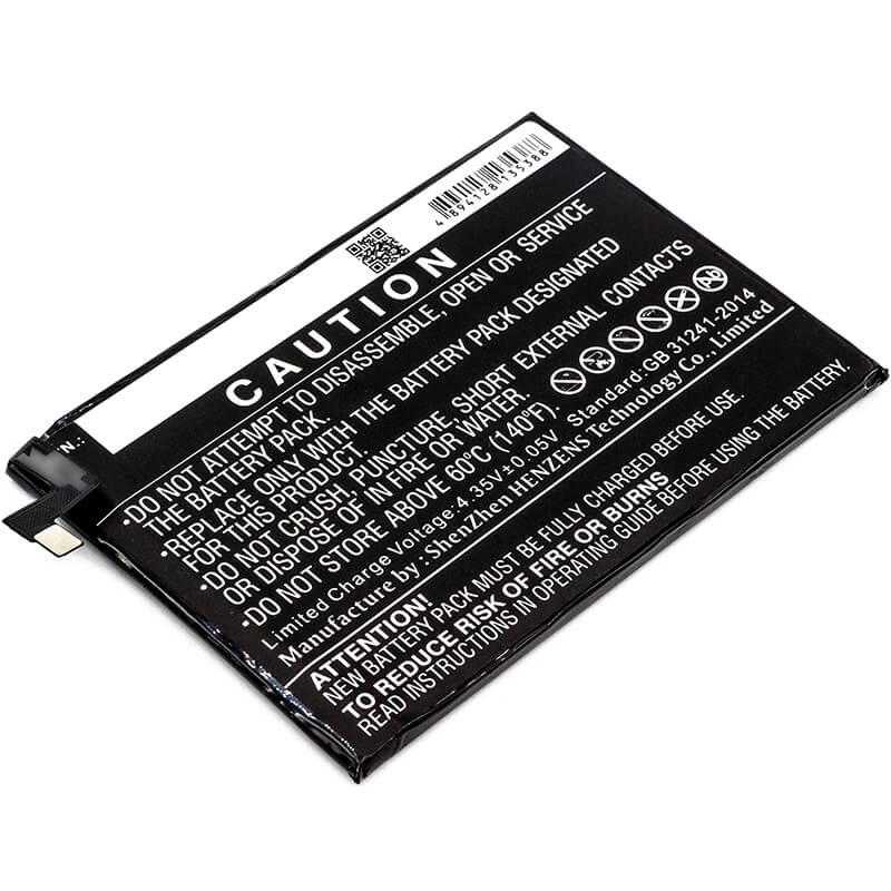 3.8V, 5000mAh, Li-Polymer Battery fits Alcatel, 5023f, One Touch Pixi 4 Plus Power, 19Wh